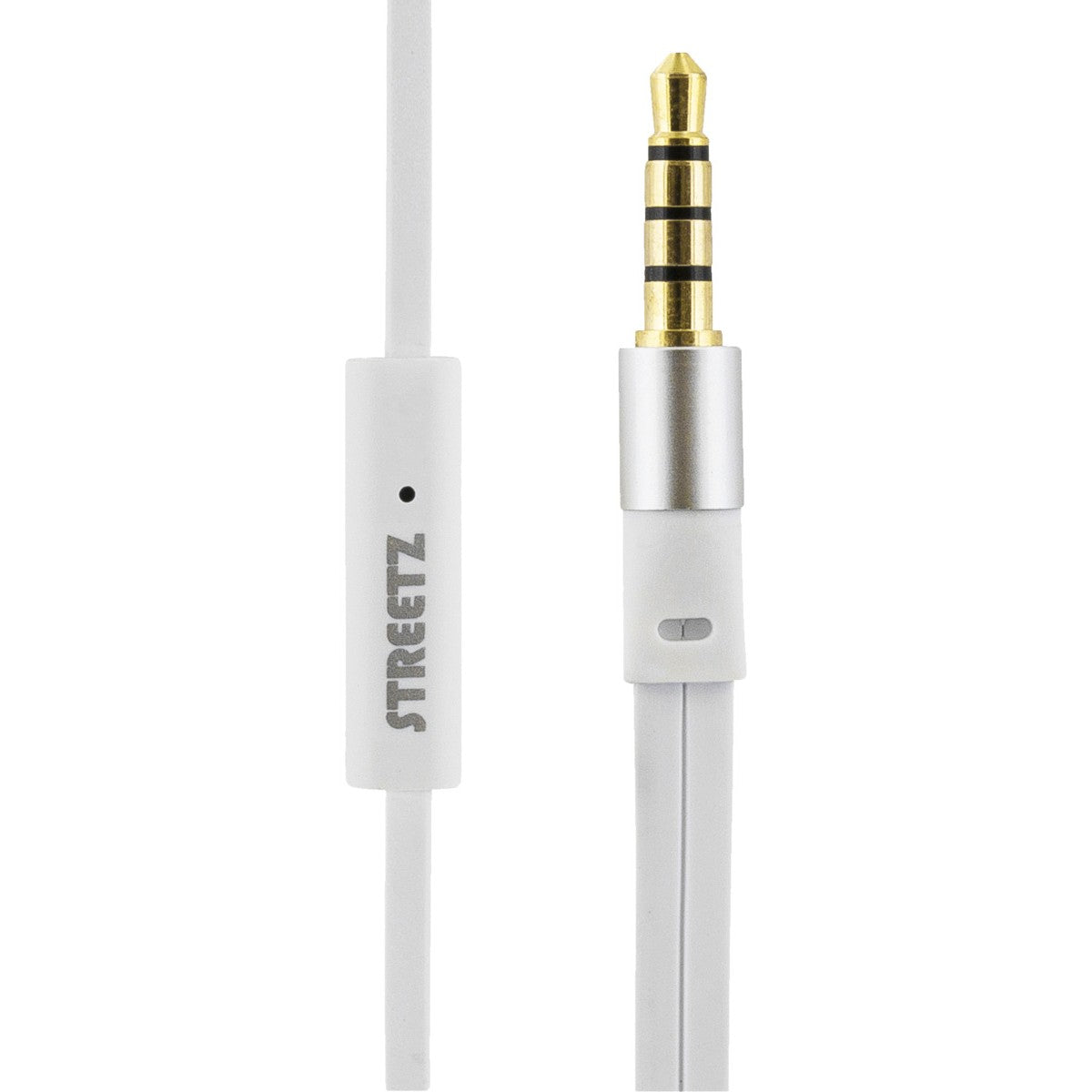 STREETZ E120 Stay-in-ear slušalice na žicu, daljinski s 1 gumbom, 3,5mm priključak, mikrofon, bijele