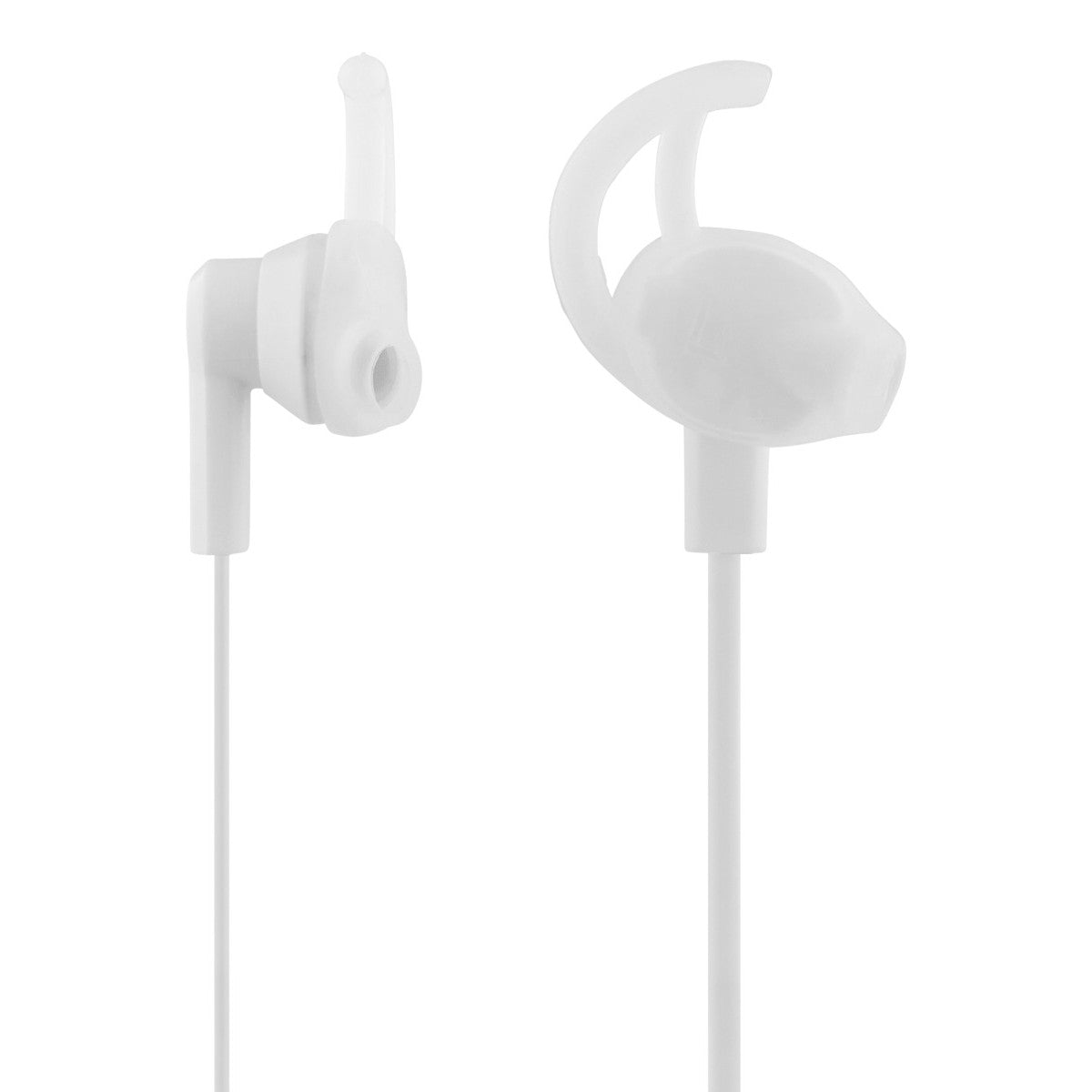 STREETZ E120 Stay-in-ear slušalice na žicu, daljinski s 1 gumbom, 3,5mm priključak, mikrofon, bijele