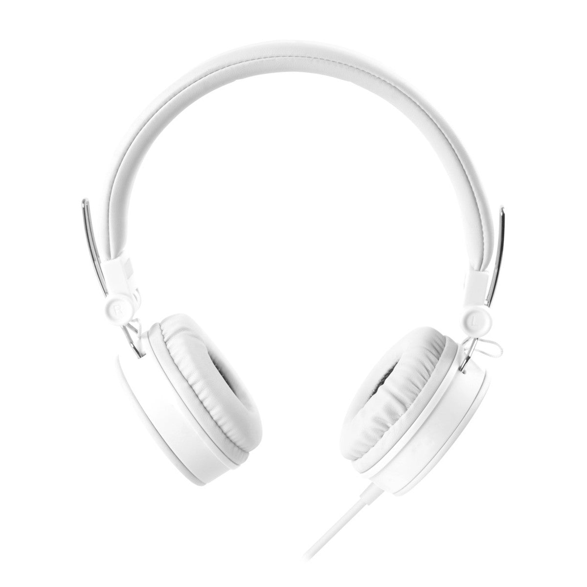 STREETZ H300 Slušalice s mikrofonom, sklopive, 3,5 mm priključak, 1 tipka daljinski, 1,5 m, bijele