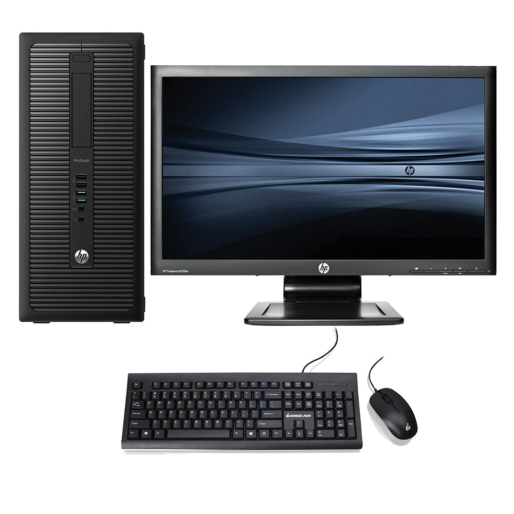 HP ProDesk 600 G1 i3-4130, 8 GB, 120 GB SSD + 23'' monitor
