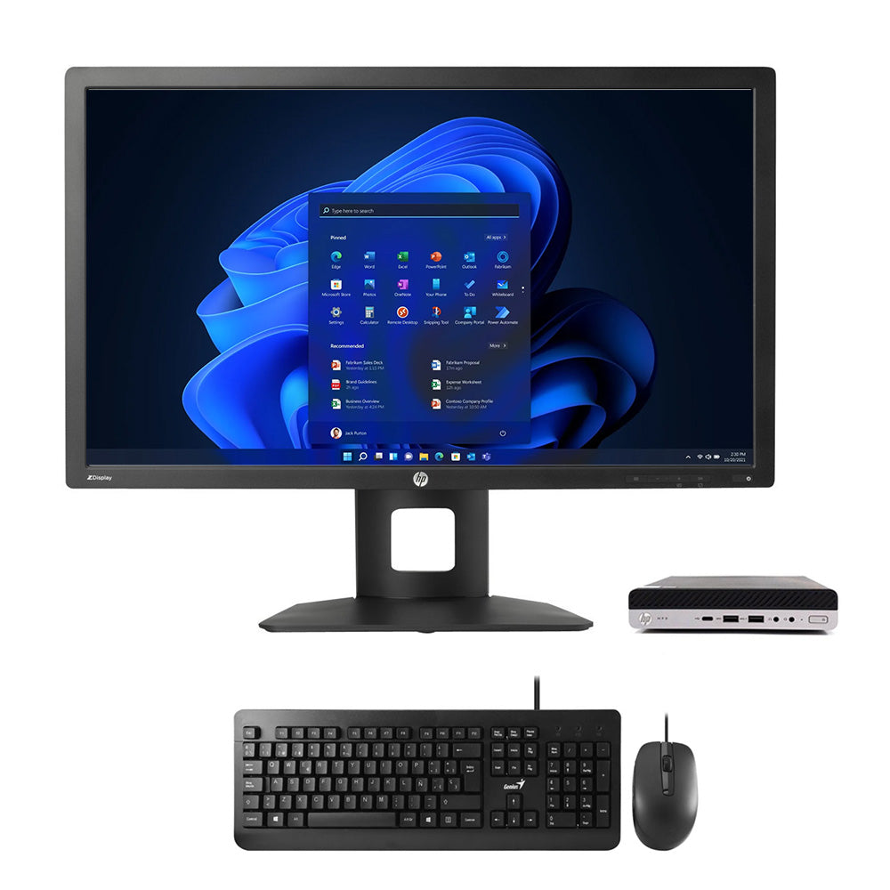 HP MP9 G4 i5-8500T, 8GB, 250GB SSD + HP Z27i 27'' 2k monitor + tikovnica i miš