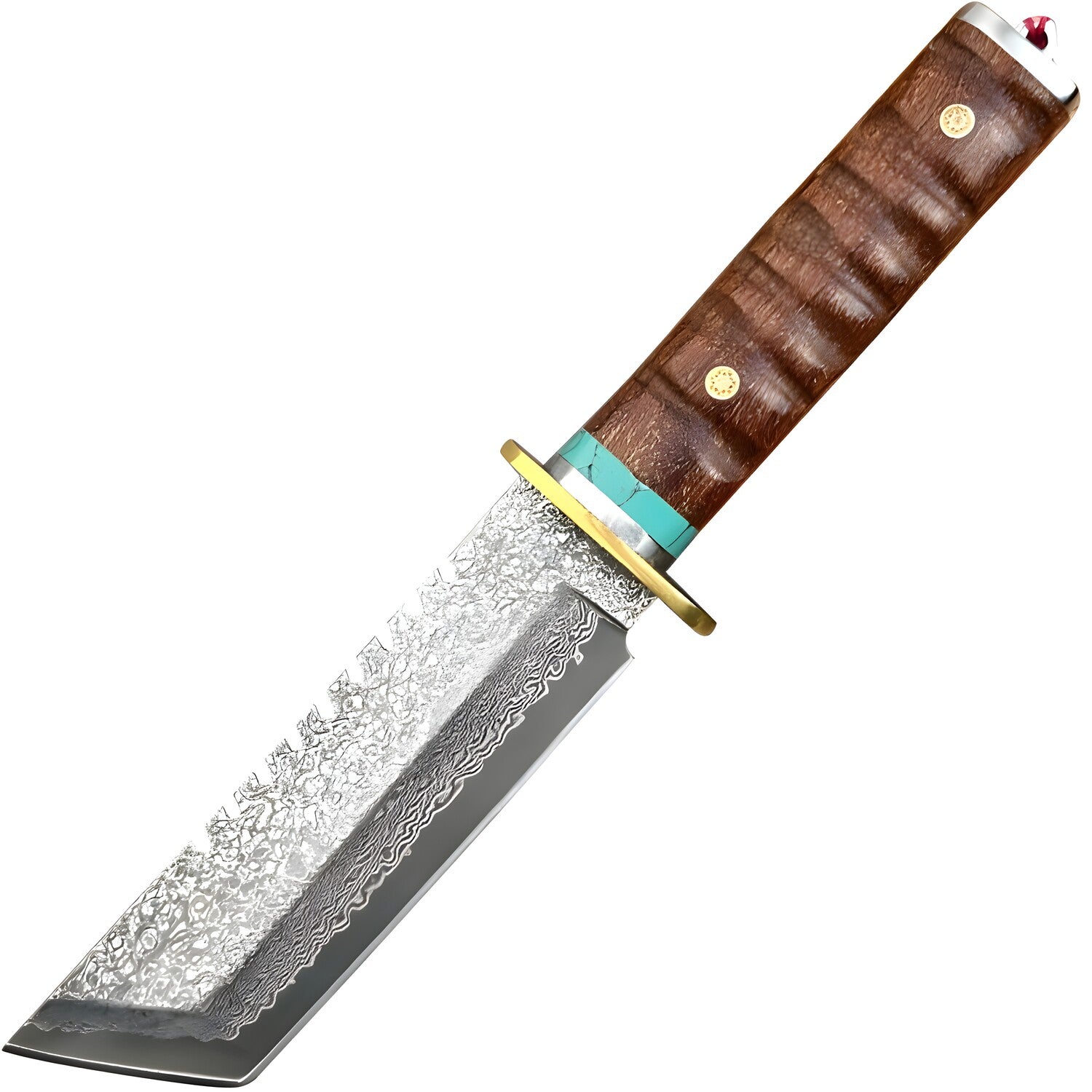 Damastni outdoor nož TR - 39472 - Smeđa KP39472