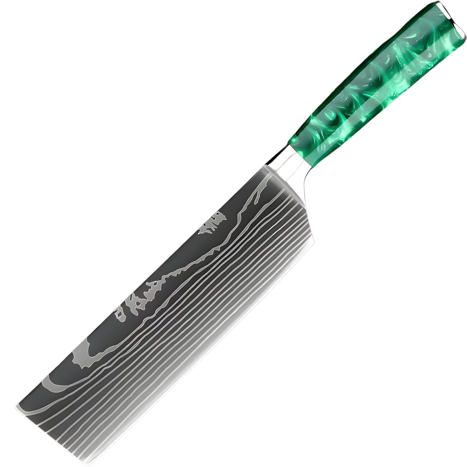 Kuhinjski nož BL-39277 - Nakiri / Zelena KP39277