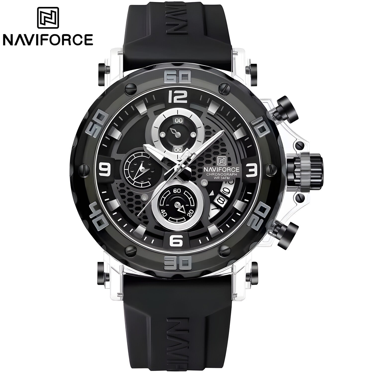 Sat NAVIFORCE MR-38582 - Crna / Transparentna KP38582