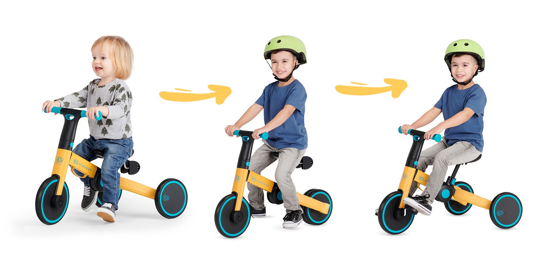 Kinderkraft Tricikl 4TRIKE Honey Blue