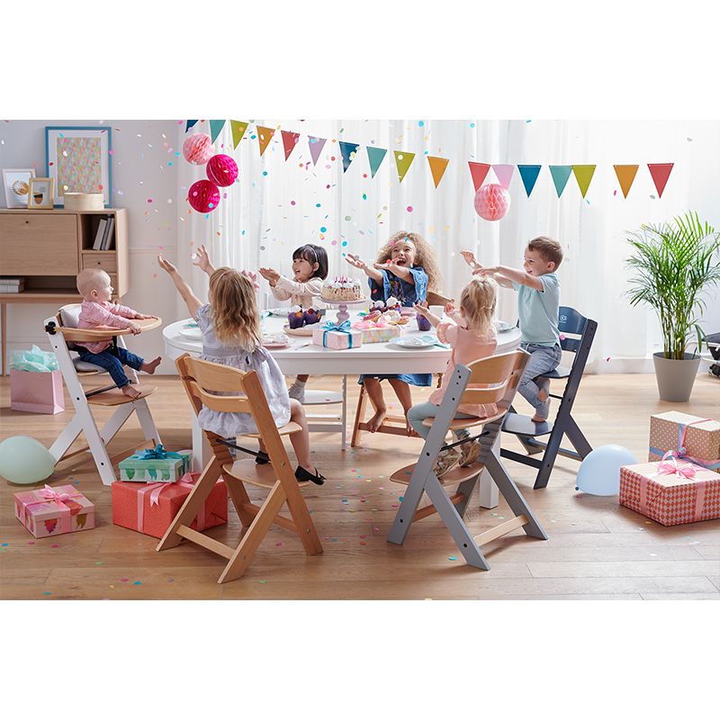 Kinderkraft hranilica ENOCK, sivo-smeđa