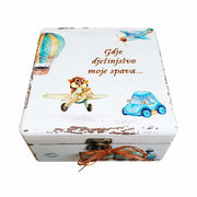 Personalizirano darilo za krst, rojstvo otroka - 16x16x10cm - 165193