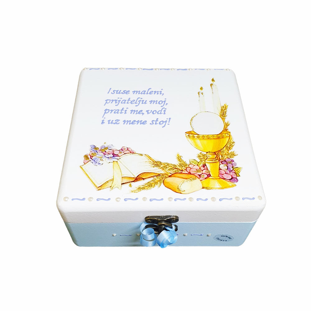 Personalizirane škatle za prvo obhajilo – Popolno darilo za otroke, duhovnike in veroučitelje - 1. 16x16x10cm - 16563