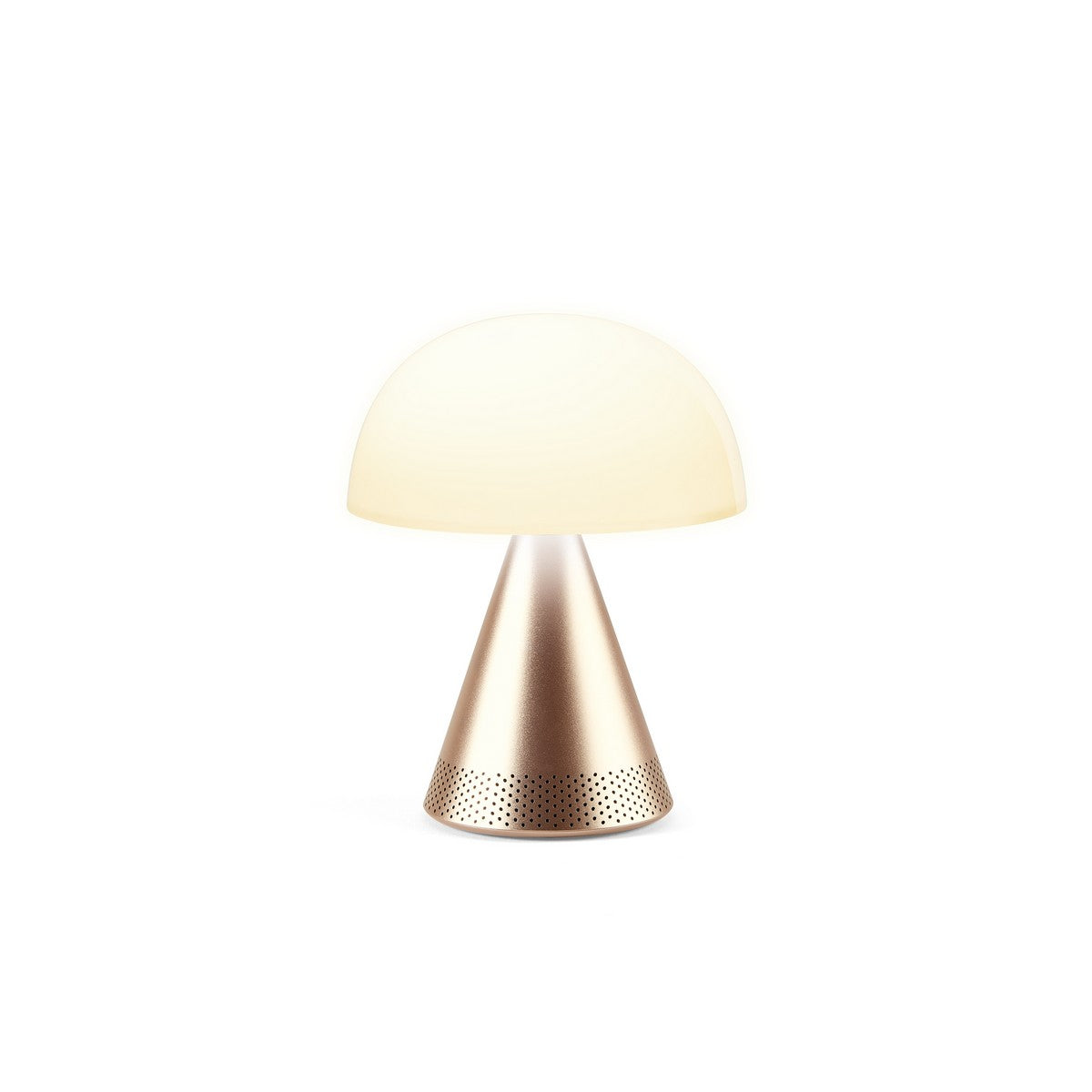 Lexon MINA L AUDIO prijenosna lampa s bluetooth zvučnikom ZLATNA