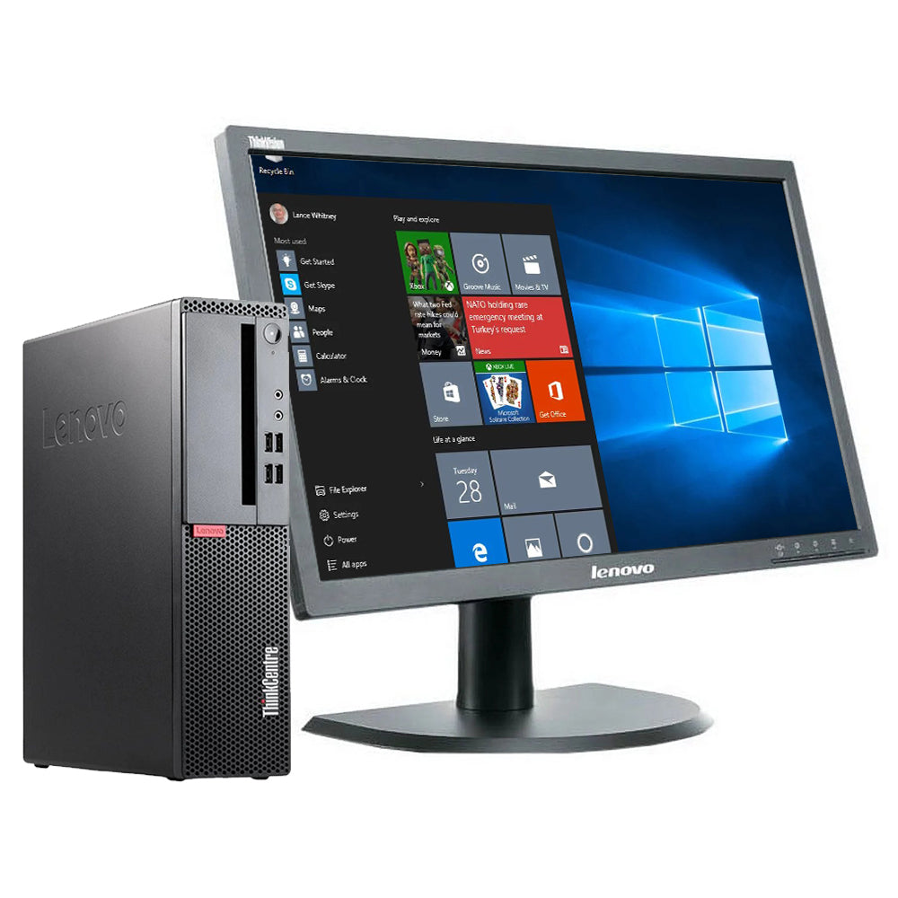 Lenovo ThinkCentre M710s i3-7100, 8GB DDR4, 120GB SSD + 22-palčni FHD monitor
