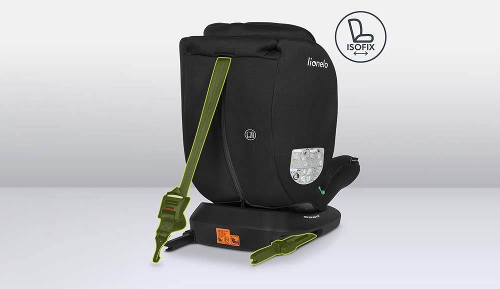 Lionelo autosjedalica Bastiaan i-Size 0-36 kg (40-150 cm) 360, Black Carbon