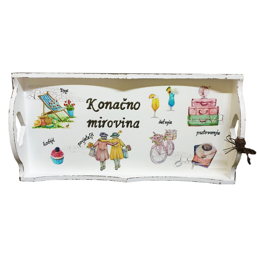 Darilo ob upokojitvi! Pladenj    Š16120