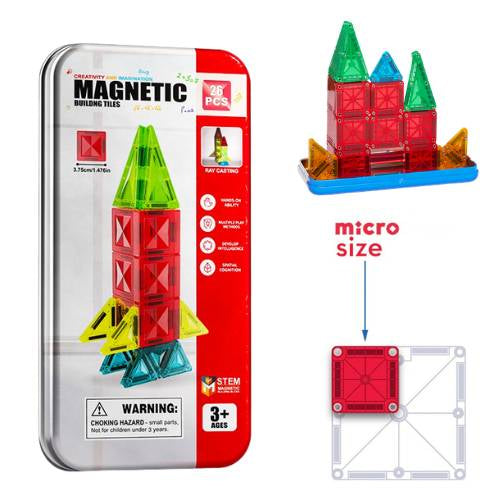 Mini magnetske pločice / građevinski set – MicroTiles, 28 dijelova