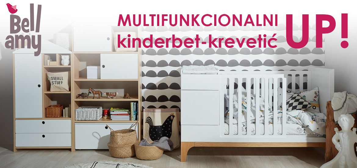 Bellamy UP! krevet 70x120 cm, grey