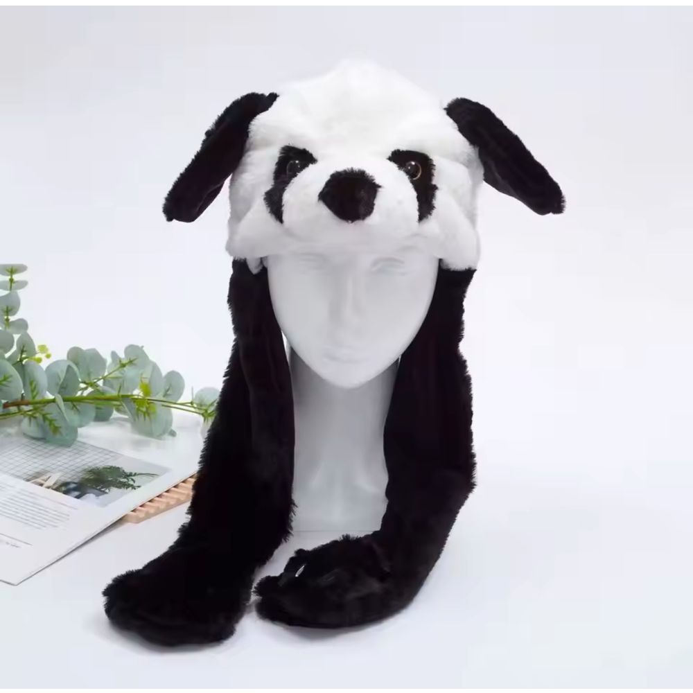 Kapa z zabavnimi živalmi na pumpico Panda