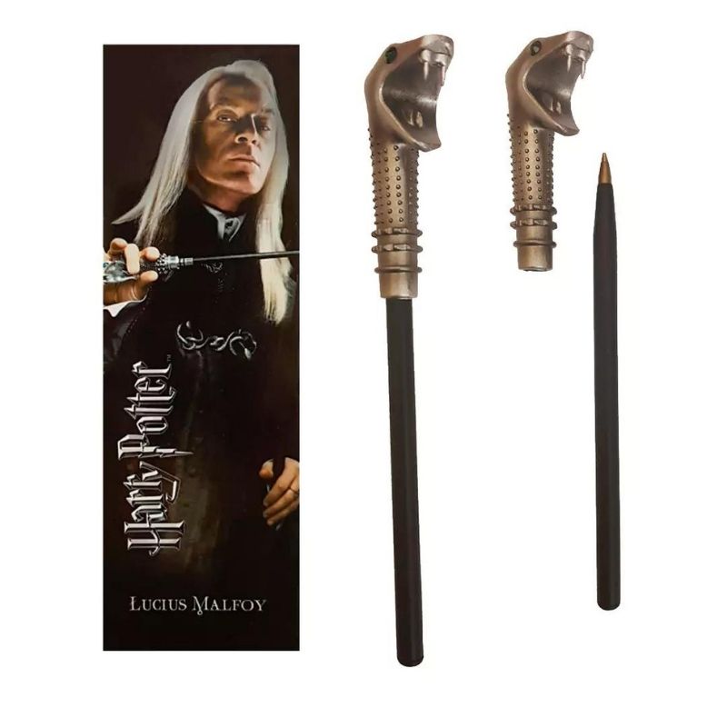 Olovka + indeks knjige - Olovka i knjižna oznaka štapića Lucius Malfoy