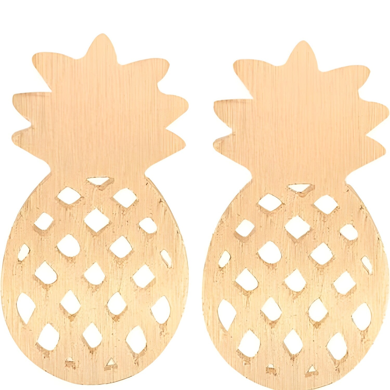 Naušnice Ananas - Zlatna KP2979