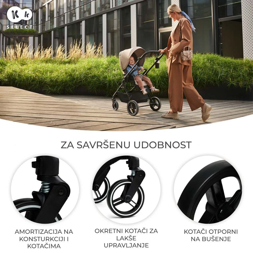 Kinderkraft dječja kolica Yoxi 2u1 - Mystic Green