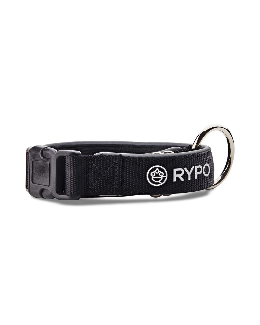 Ogrlica za pse Nylon Rypo - crna , M