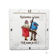 Personalizirane unikatne stenske ure – darilo za obletnico poroke - 6. - 1701