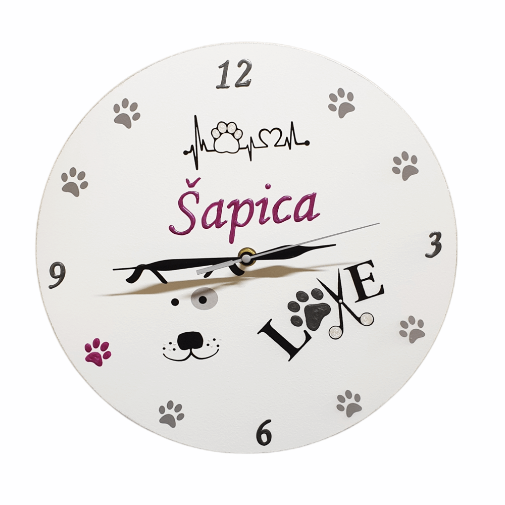 Personalizirana ura za salon Šapica  Š1715