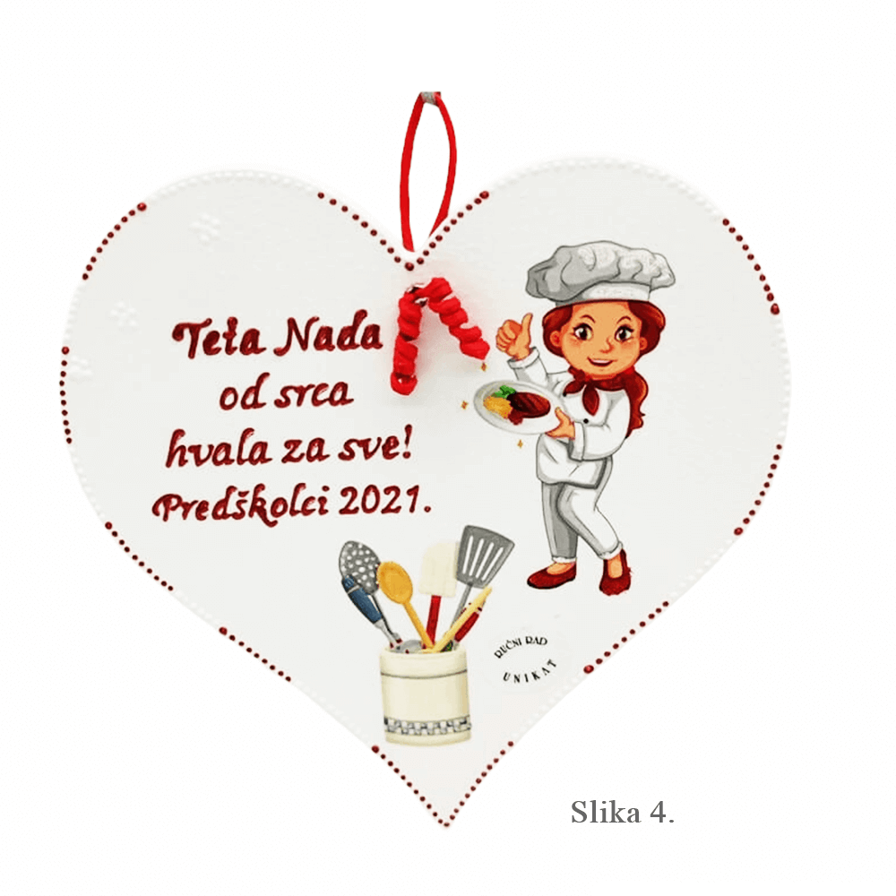 Unikatno leseno srce – Posebno darilo za učiteljice in vzgojiteljice - 4. - 17879