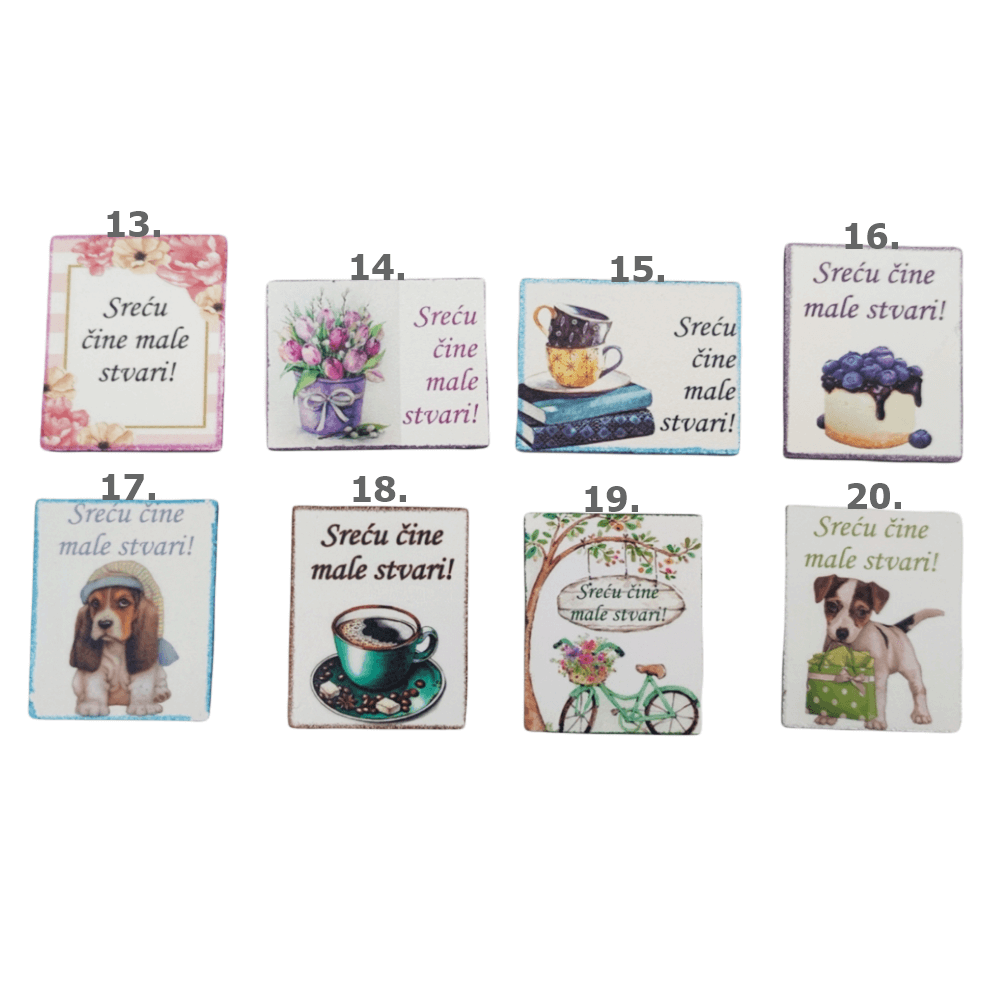 Srečo sestavljajo majhne stvari! Š12413 Magnet