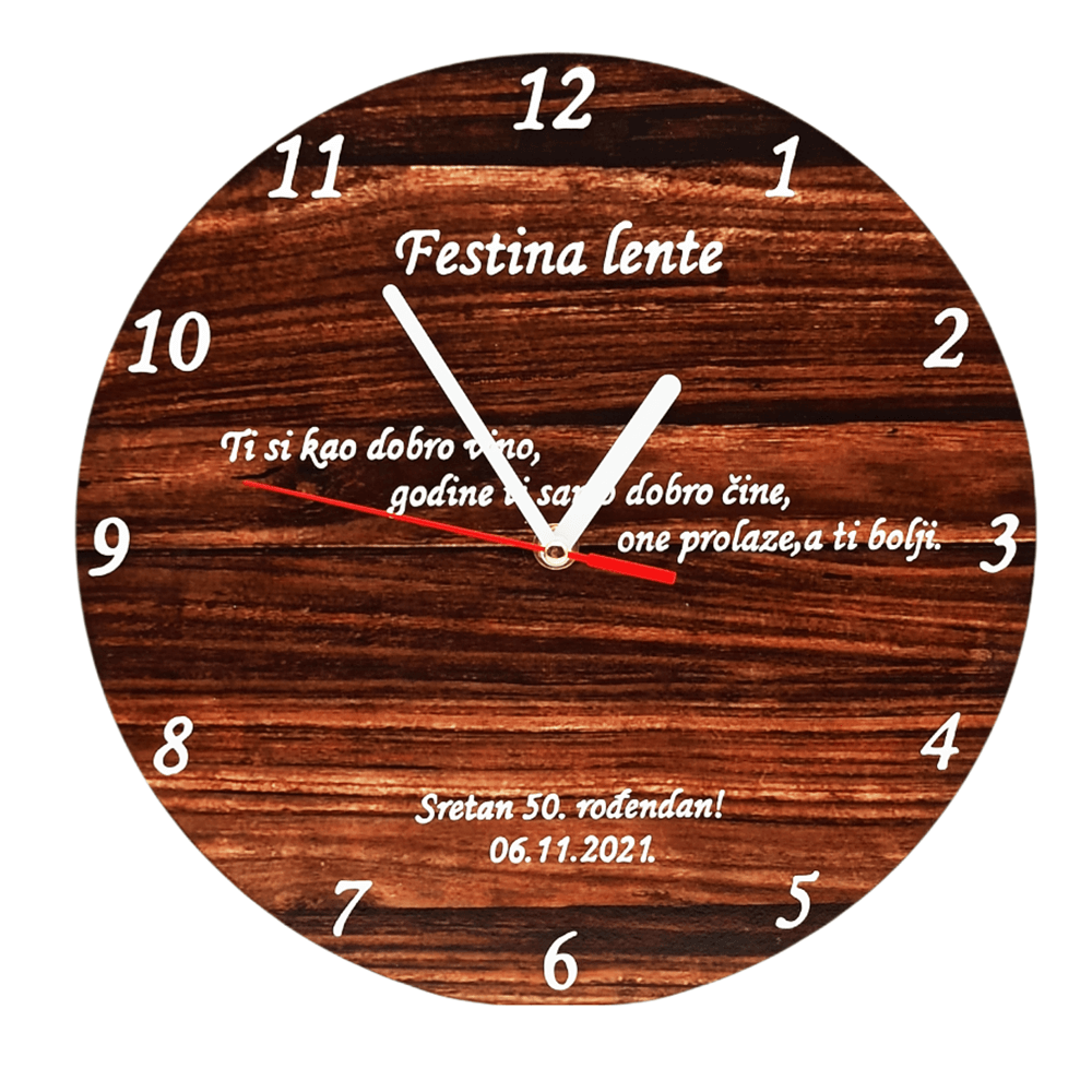 Personalizirana ura kot darilo za 50. rojstni dan Š1711