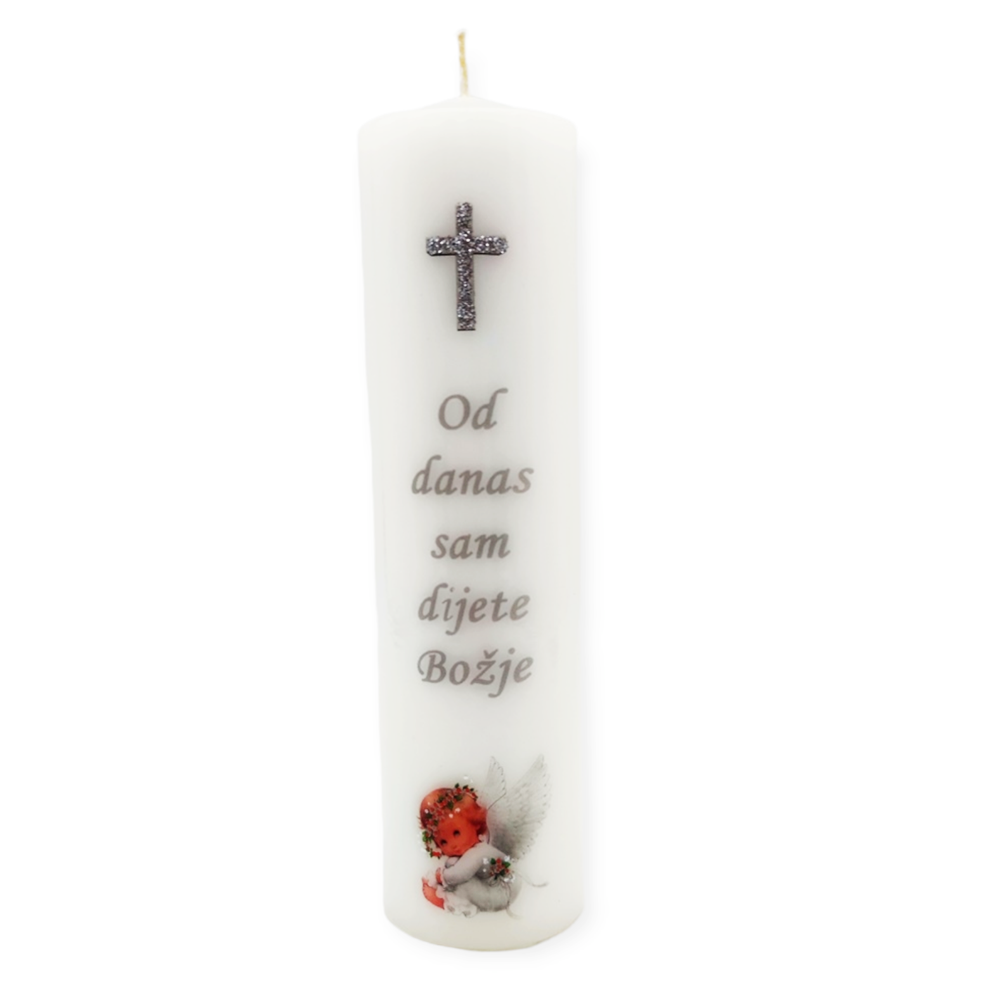 Personalizirana krstna sveča – Darilo za novo življenje in posebno priložnost - 3.- 1763