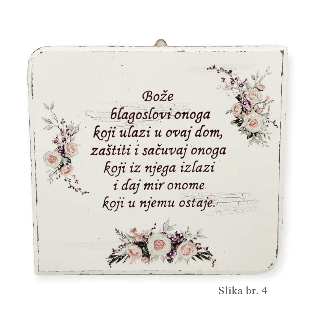 Blagoslov doma – unikatne lesene slike z ročno napisanim besedilom - 4. - 150104