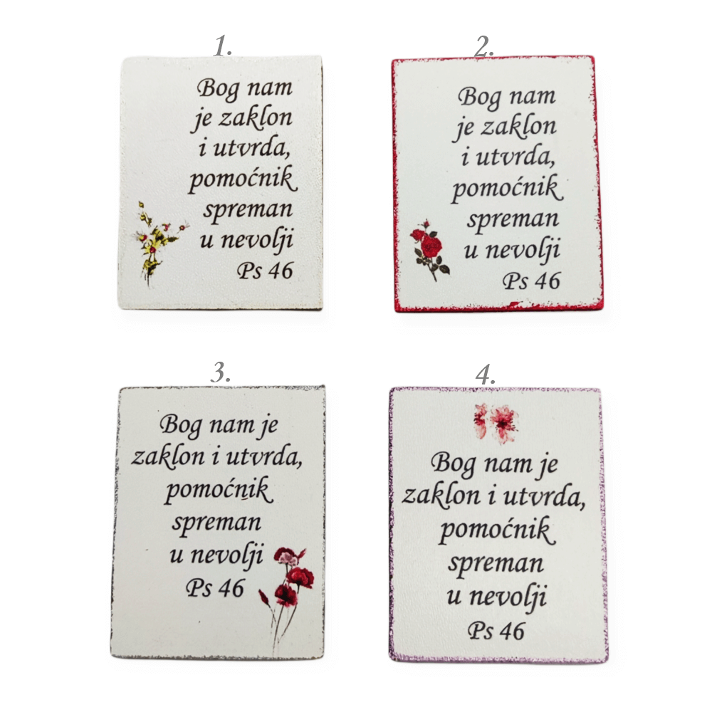 Bog je najino zatočišče in moč...  Š12464 Magnet