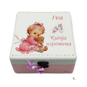 Personalizirana škatla spominov za deklice – Popolno darilo za rojstvo, sv. krst ali prvi rojstni dan - 4. 165131