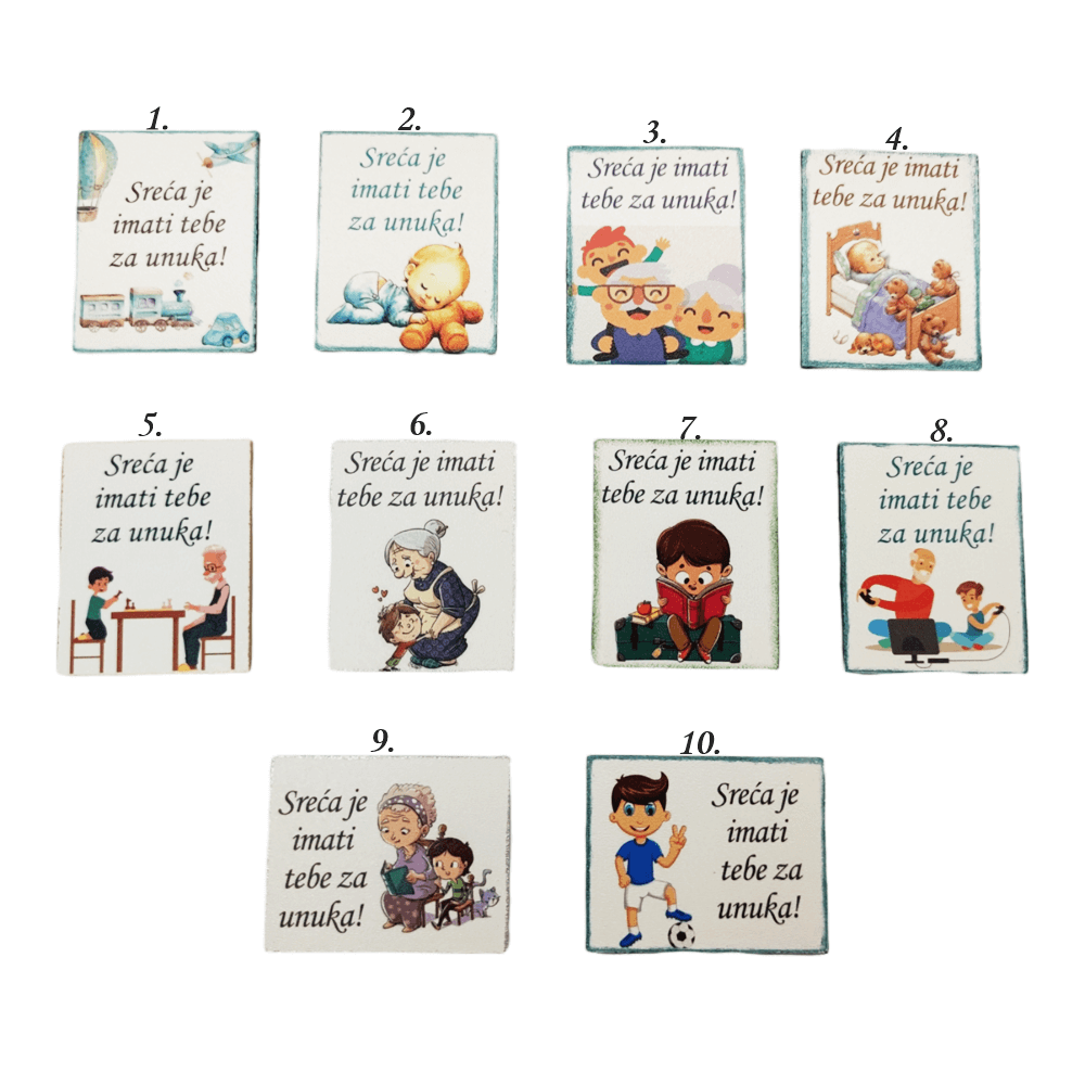 Sreča je imeti tebe za vnuka  Š12490 Magnet