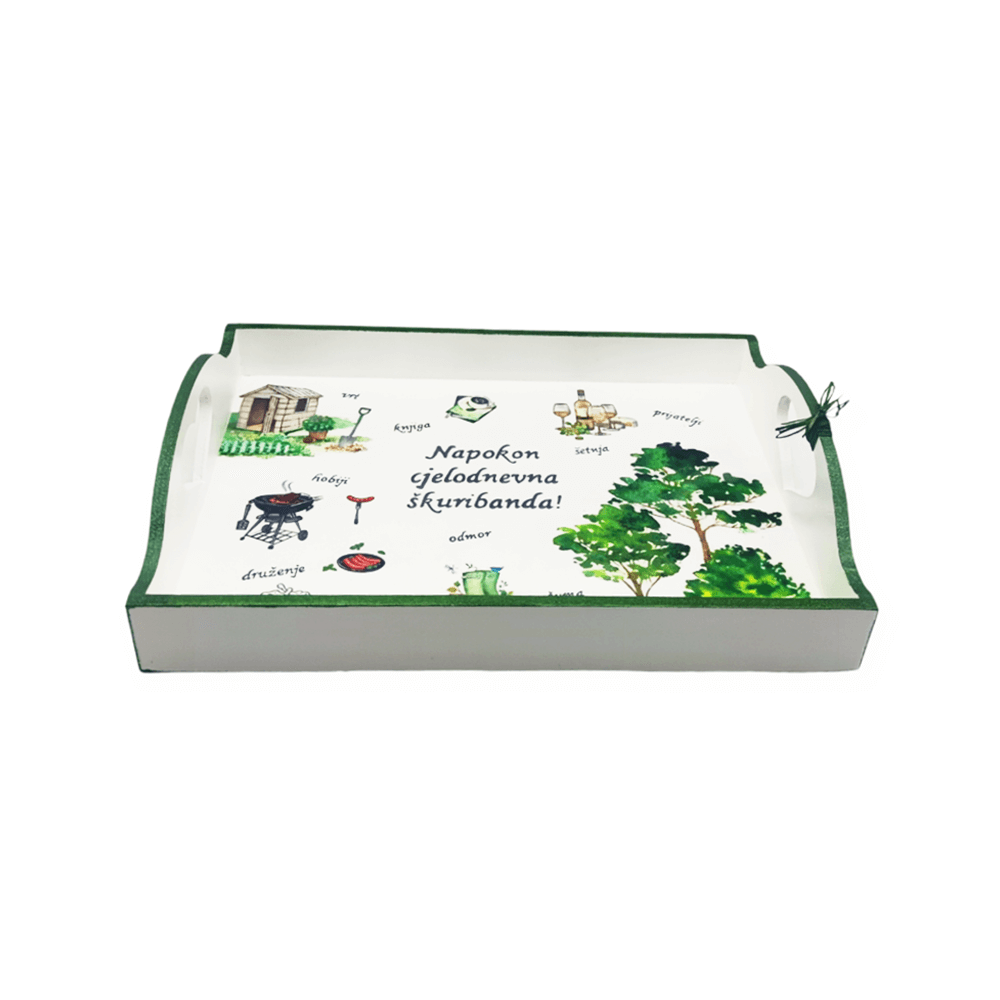 Personaliziran pladenj - darilo za upokojitev   Š16222