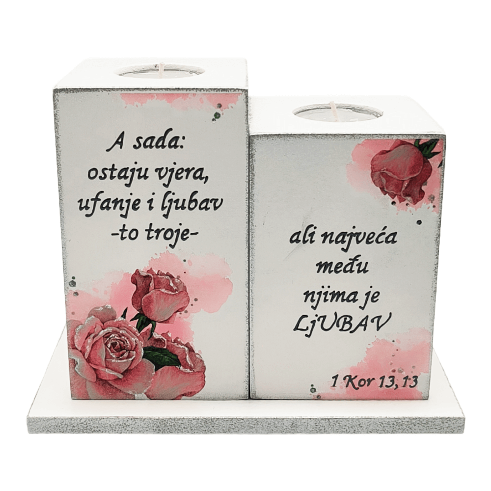 Svečnik Vera, Upanje in Ljubezen   Š0092
