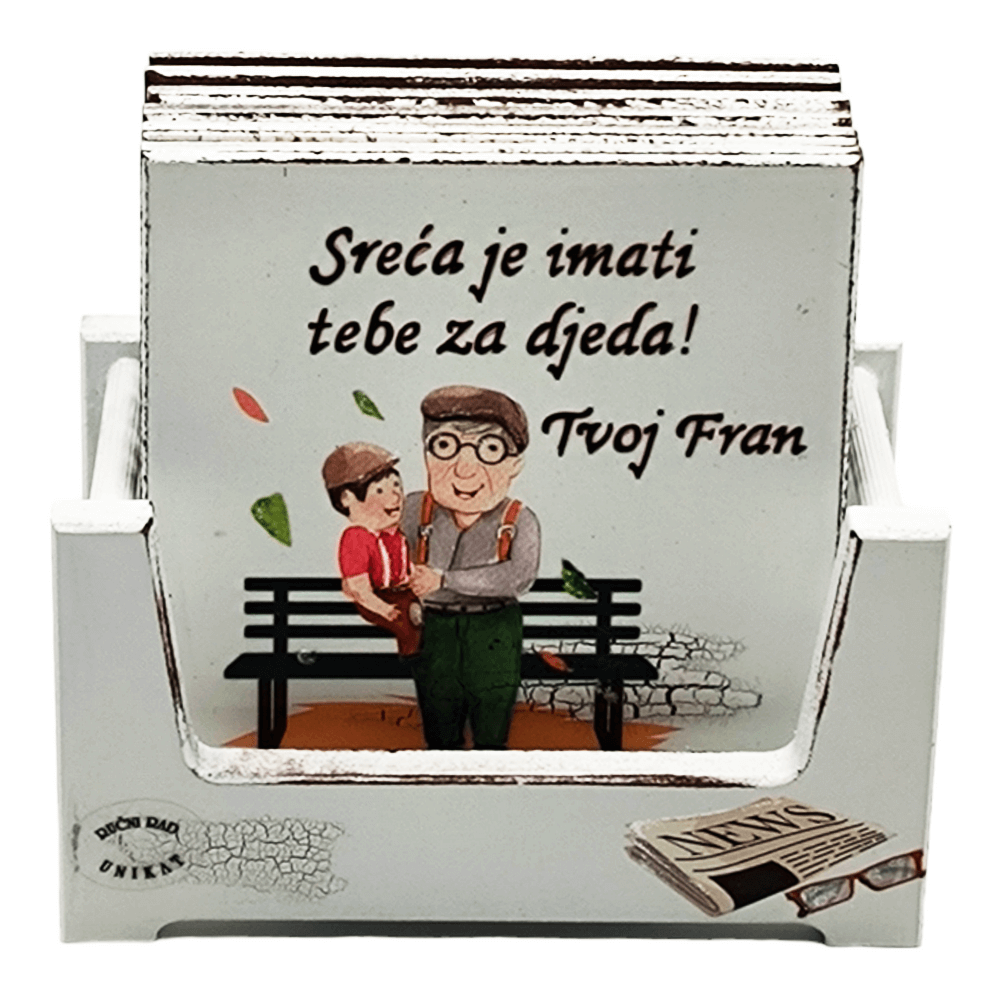 Darilo za dedka za rojstni dan - podstavki za kozarce   Š16365