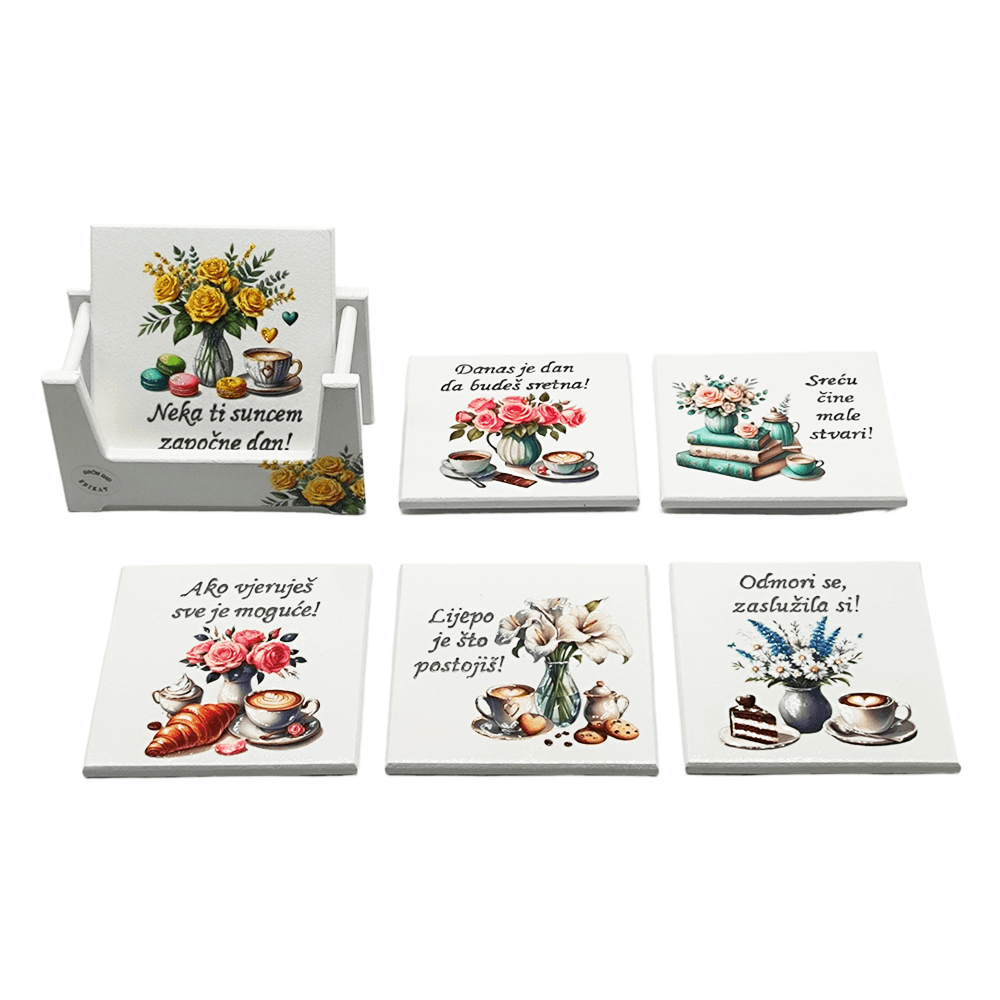Set navdihujočih podstavkov z ročno napisanimi citati Š16369