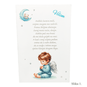 Vnesite toplino in vero v otroško sobo z molitvijo 'Angel varuh - 1. Modri angel - Š001415