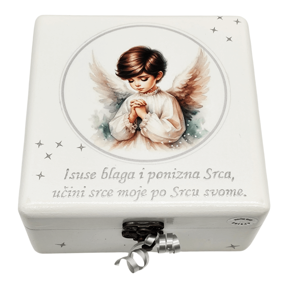 🕊️ Unikatna škatlica za prvo obhajilo – popoln spomin na poseben dan Š165208