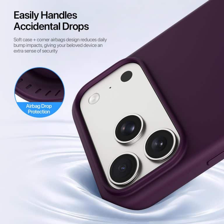 DUX DUCIS maskica PIEL LIQUID SILICONE MagSafe za iPhone 18 Pro Max/17 Pro Max – bordo