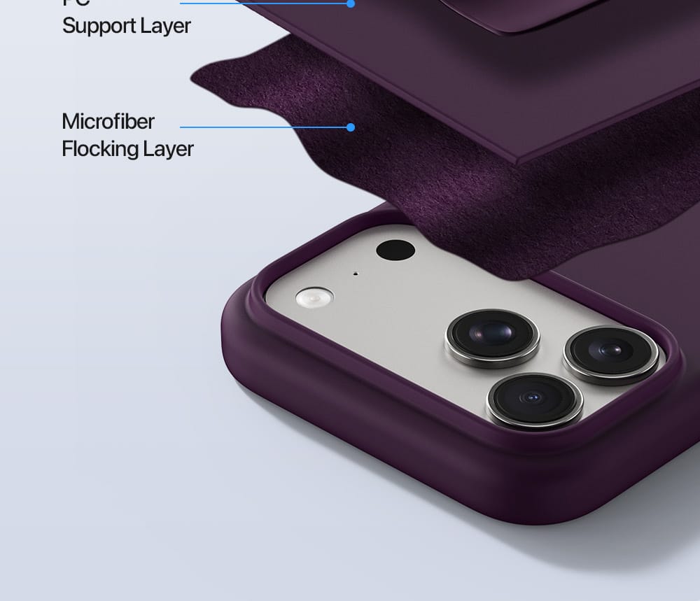 DUX DUCIS maskica PIEL LIQUID SILICONE MagSafe za iPhone 18 Pro Max/17 Pro Max – bordo