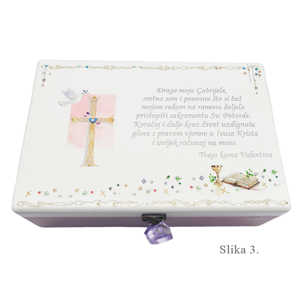 Unikatne škatlice za sv. birmo – Poseben spomin botre in botra! - 3. 20x30x10cm - 18057