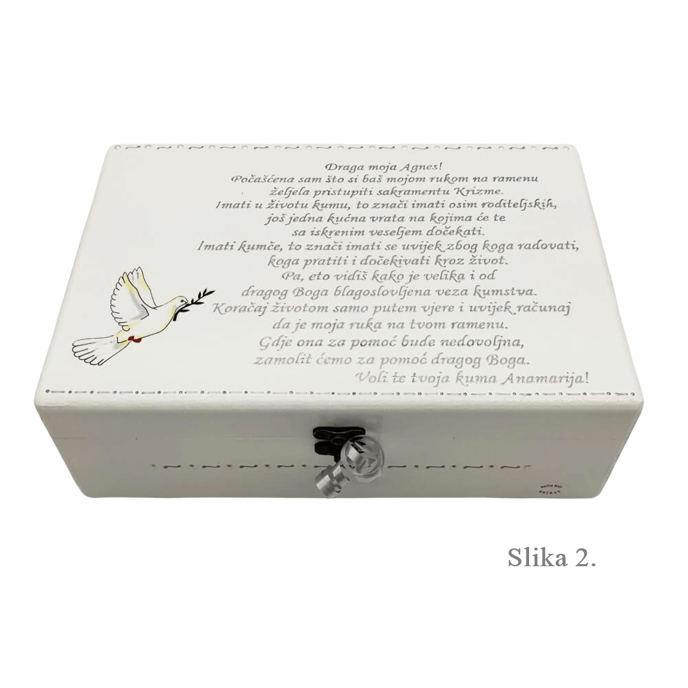 Unikatne škatle za sveti krst – Poseben spomin od botre in botra! - 2. 20x30x10cm - 193