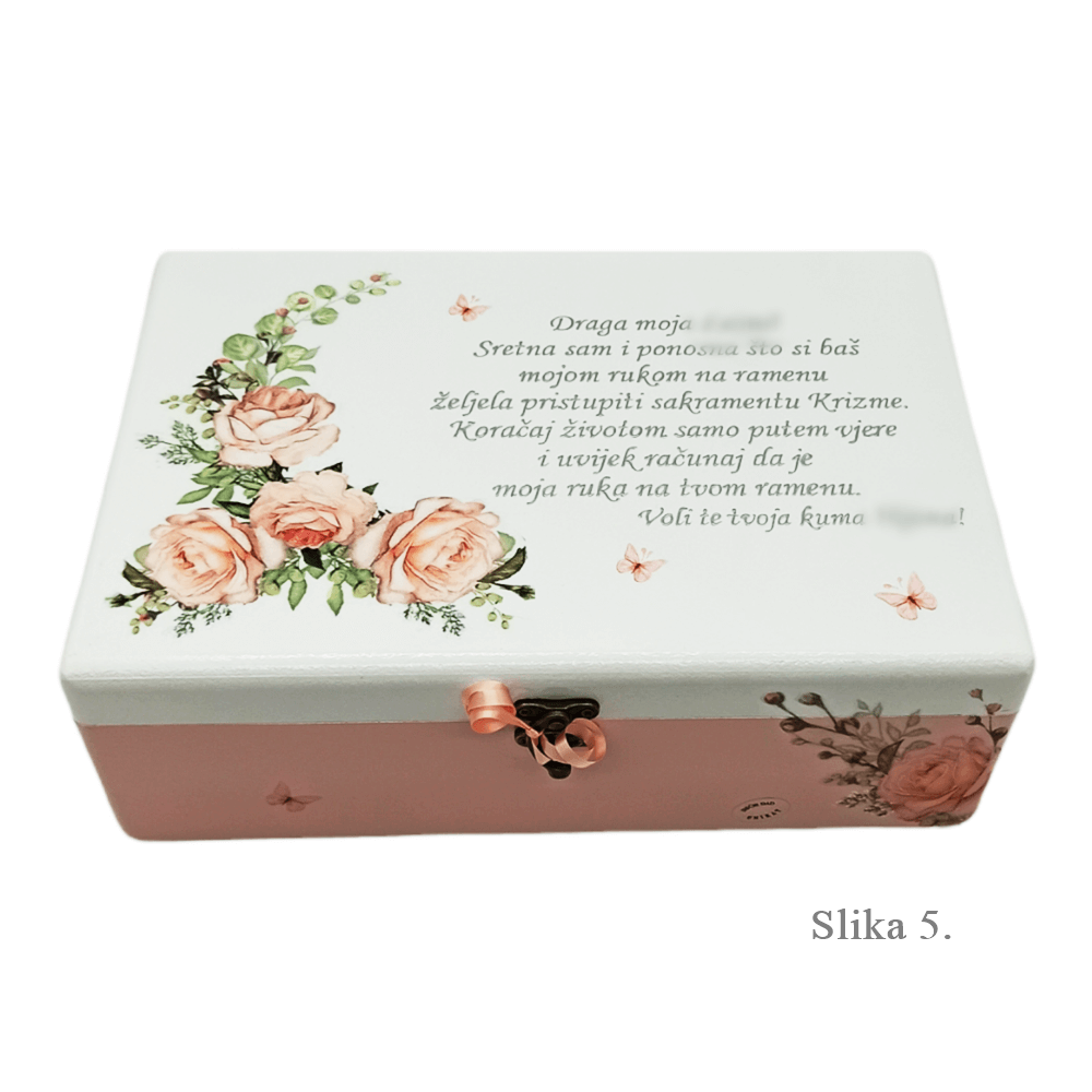 Unikatne škatle za sv. birmo – Poseben spomin od botre in botra! - 5. 20x30x10cm - 18036