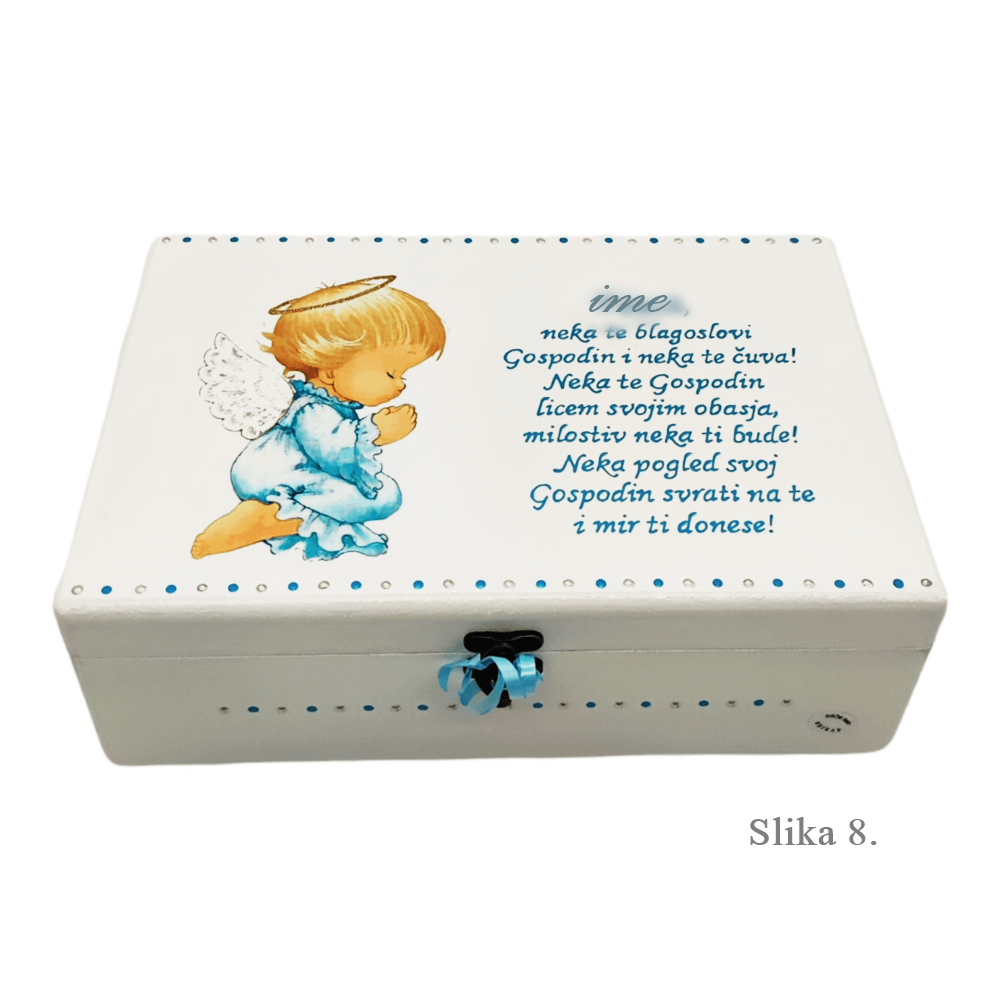 Unikatne škatle za sv. birmo – Poseben spomin od botre in botra! - 8. 20x30x10cm - 18037