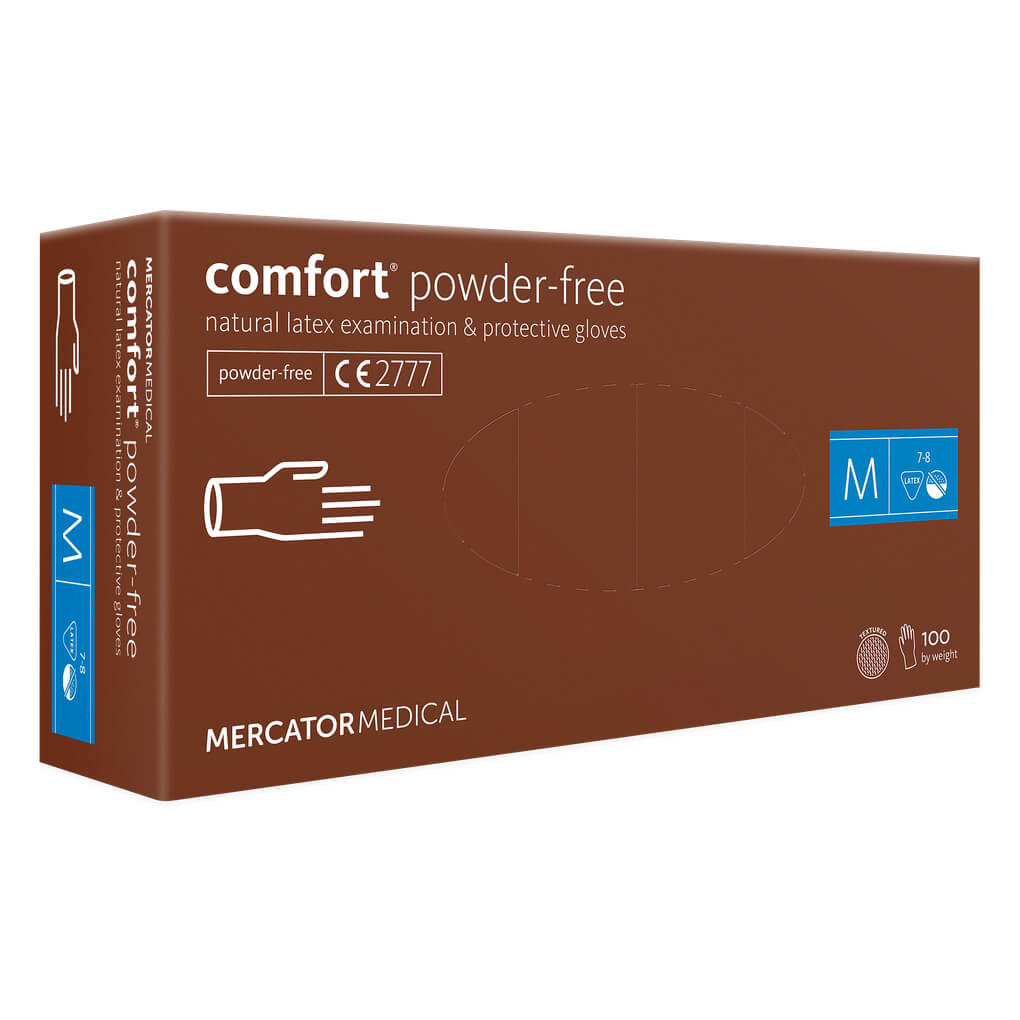 Rukavice jednokratne Latex bez puder COMFORT Powder free