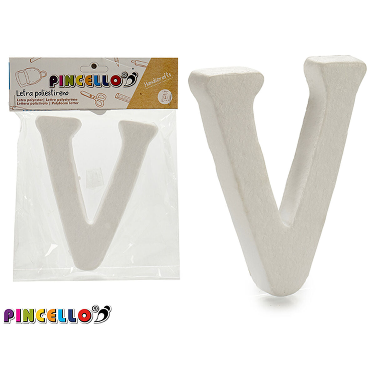 Slovo Pincello FOAM LETTER V Slovo V (12 kom.)