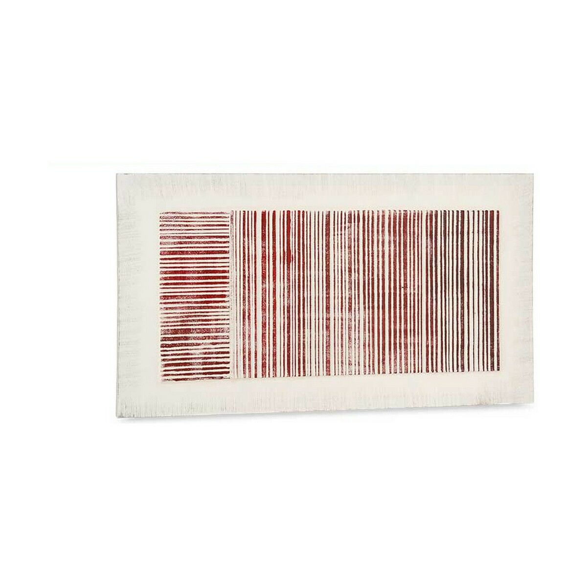 Platno Gift Decor Bijela Roza Crte S olakšanjem 110 x 60 x 2,5 cm (2 kom.)