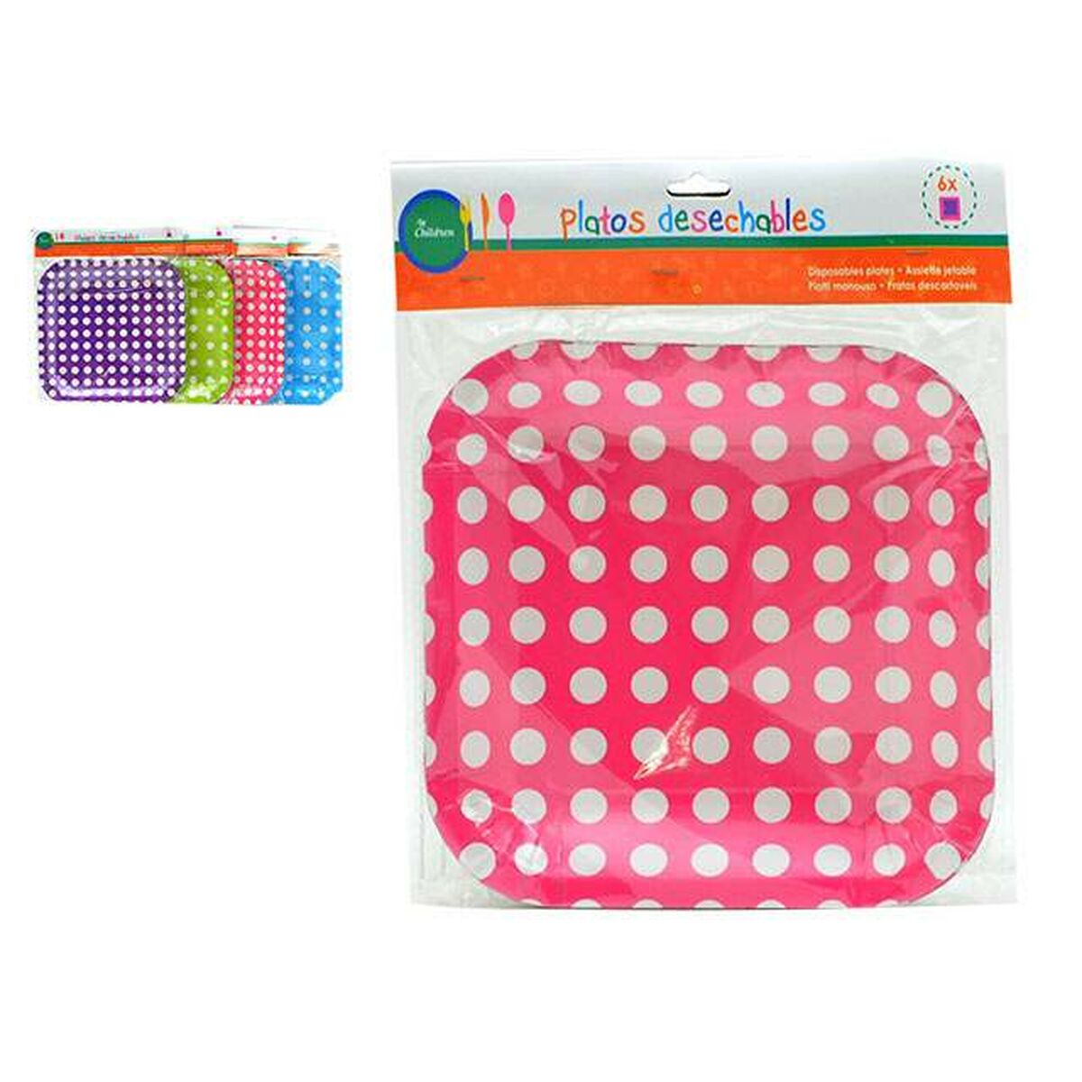 Set tanjura Bodovi za jednokratnu upotrebu 24 x 2 x 19 cm (12 kom.)