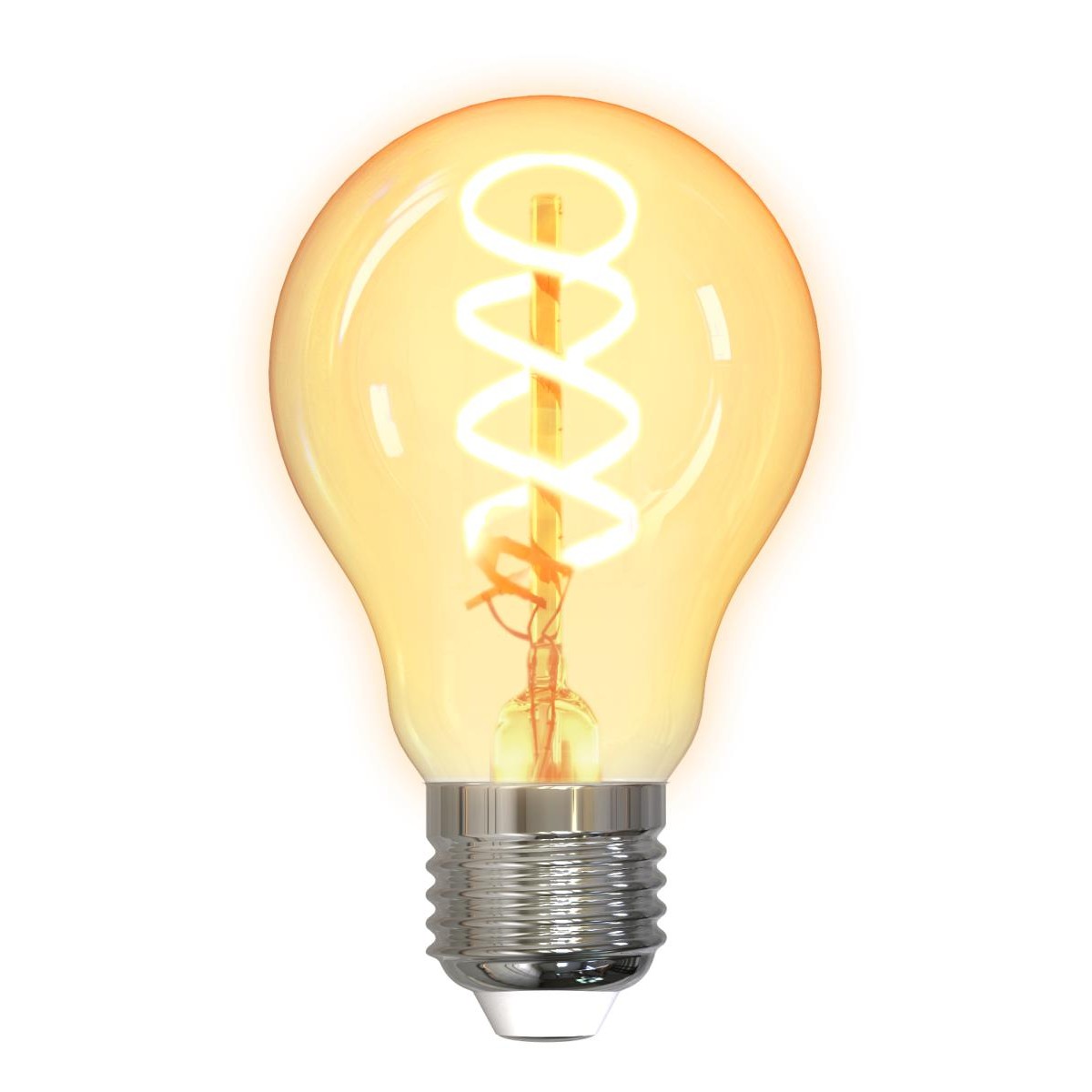 DELTACO SMART HOME Spiralna LED filament žarulja, E27, WiFI 2.4GHz, 5.5W, 470lm, 1800K-6500K,220-240